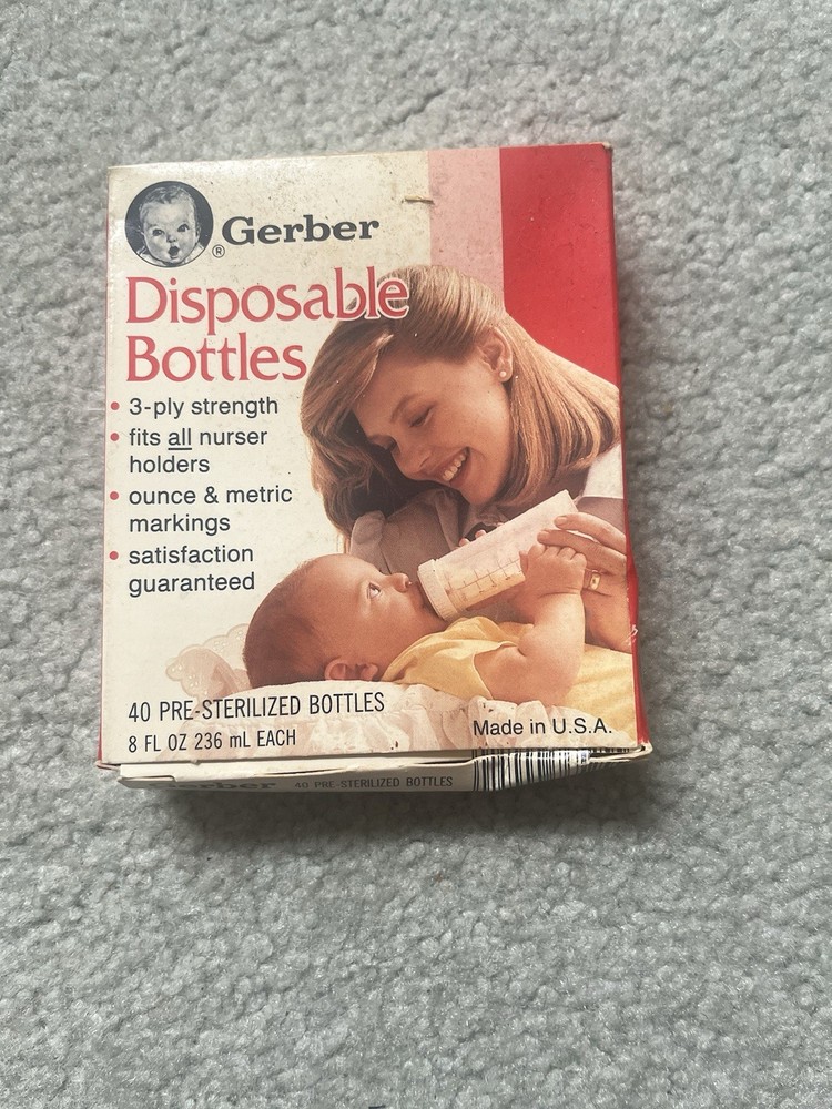 Gerber Disposable Bottles 40 Pack 1989