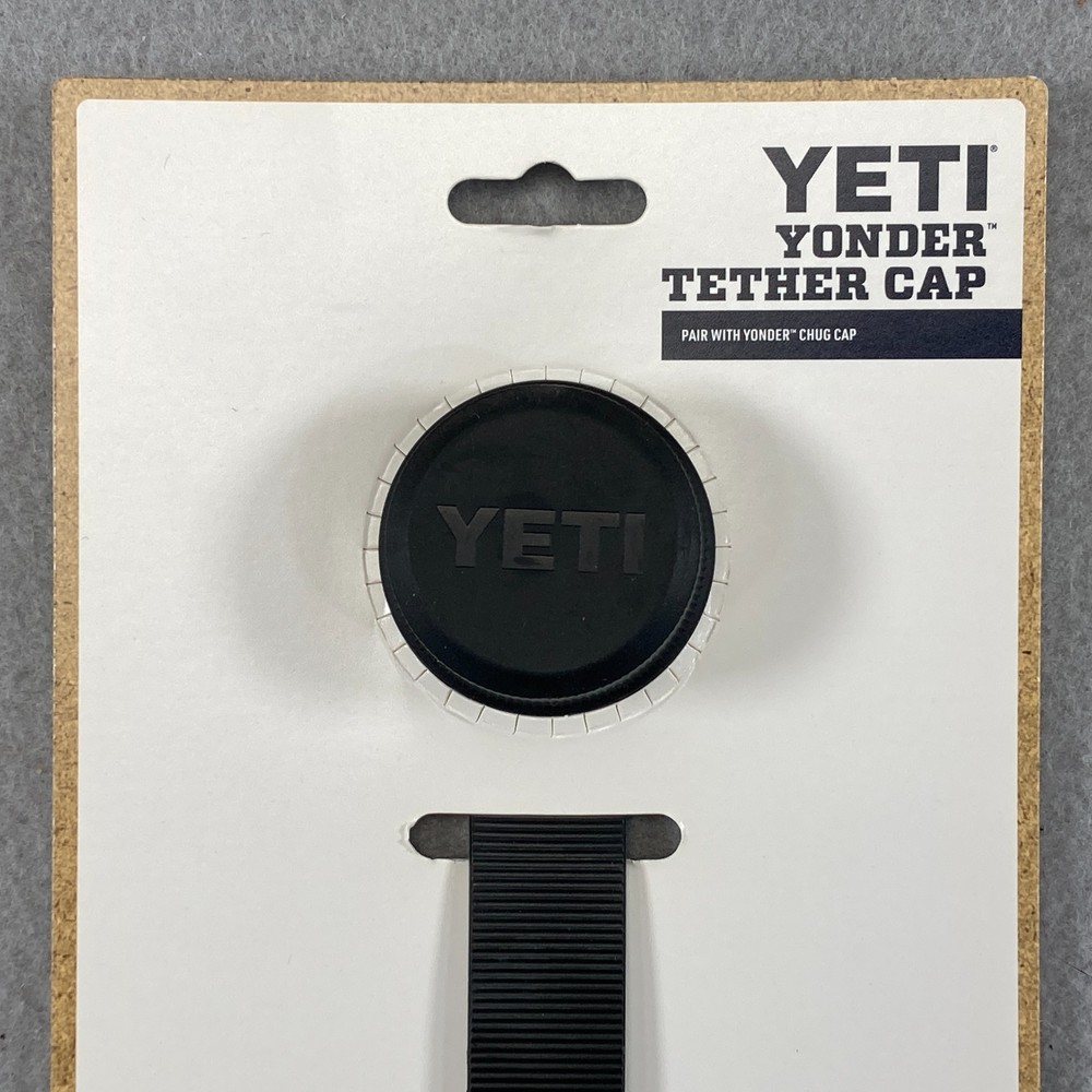 Yeti Yonder Tether Cap Black 9195 New Leakproof Water Bottle Chug Accessory
