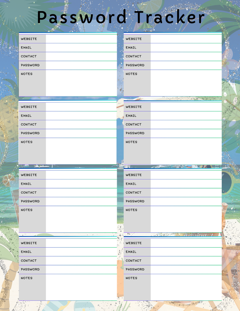 Vacation Time Daily Planner & Grateful Themed Journal