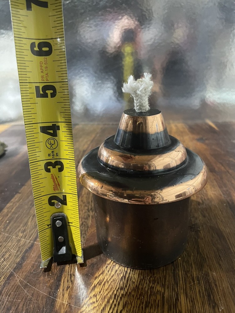 Copper Patio Tabletop Torch Unlit Vintage