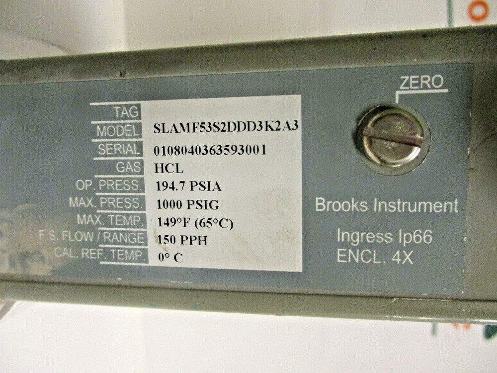 BROOKS SMART MASS FLOW METER, SLAMF53S2DDD3K2A3