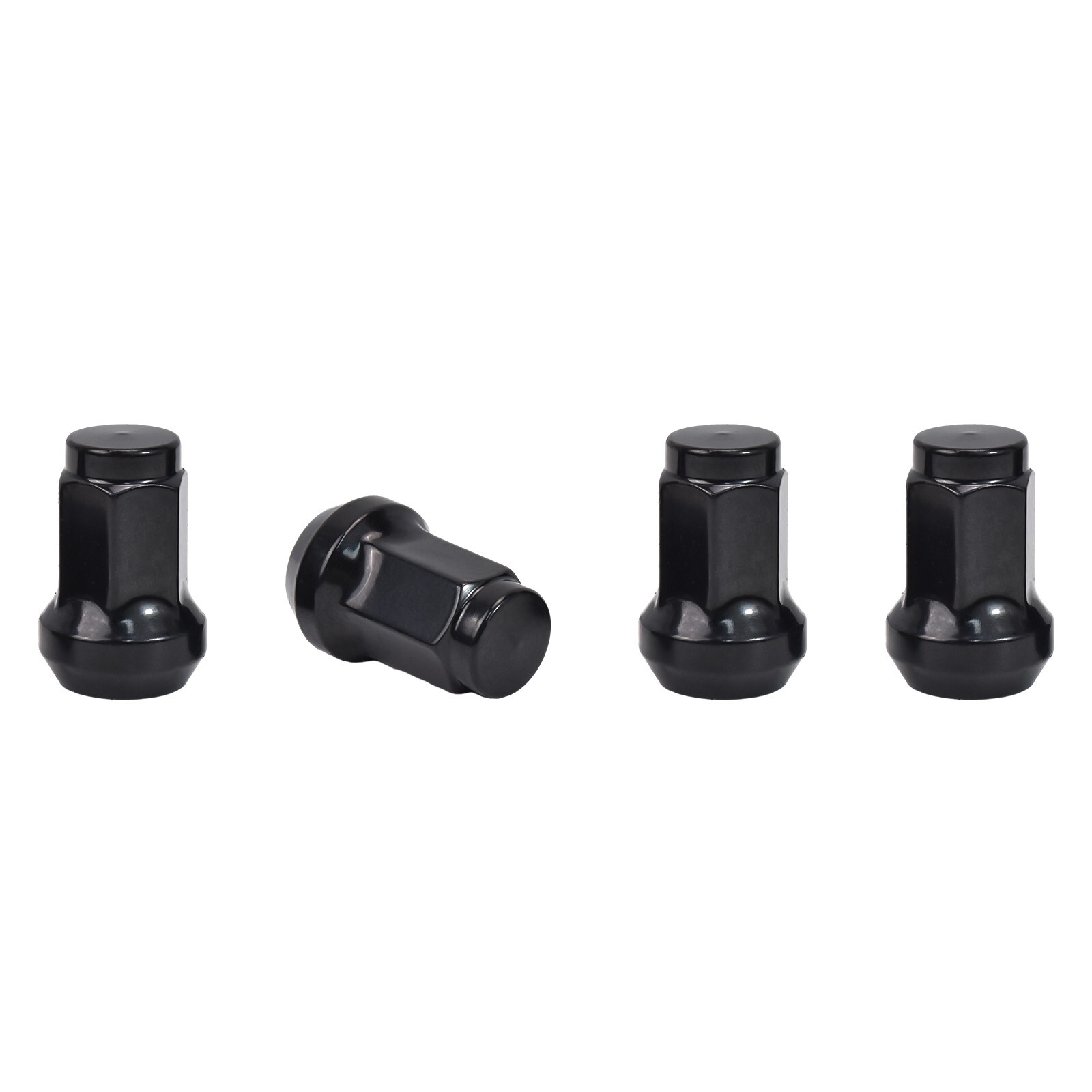 16 Pack M10x1.25 Black Tapered Lug Nuts for Honda Yamaha Kawasaki Can-Am Polaris