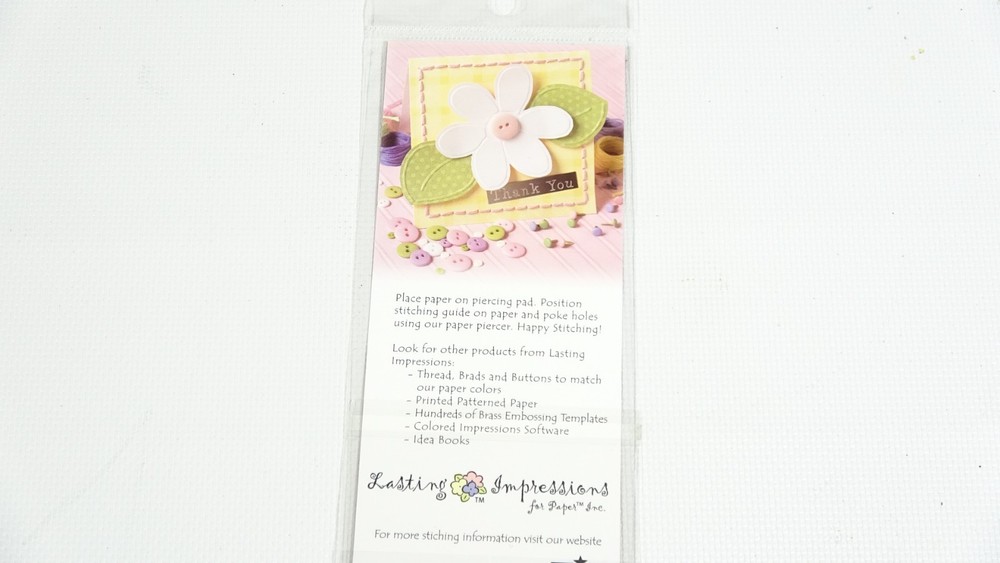 Stitching Guide Lasting Impressions Embossing Stencil Template SG300 - 2003