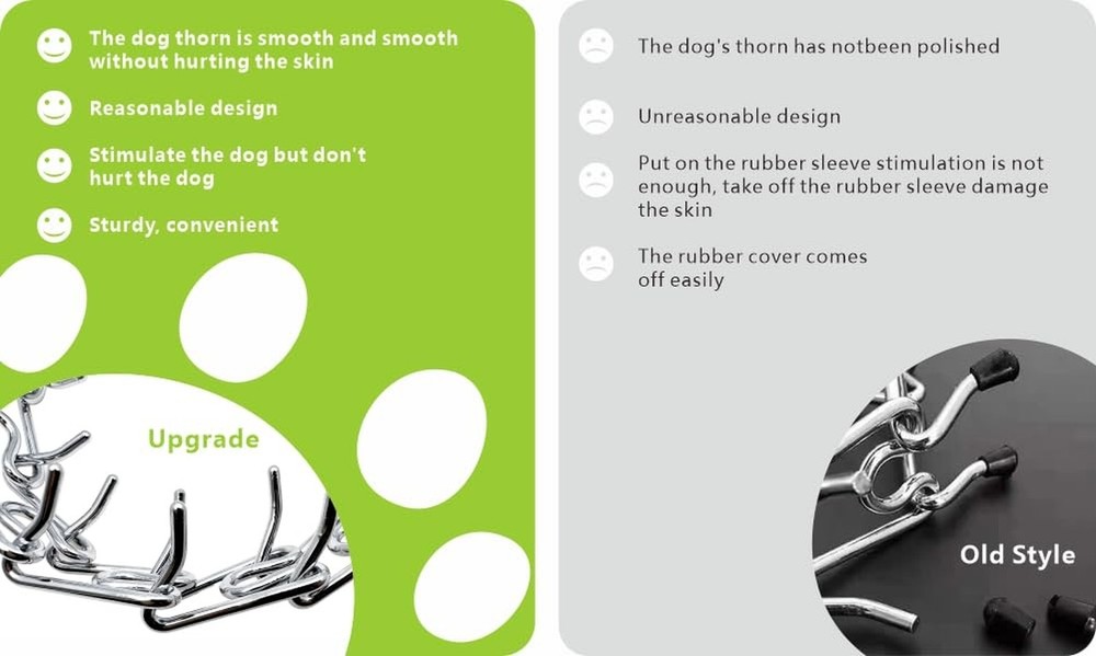 Adjustable Dog Ｎo Pull Ｃollar for Small Medium Large Dogs (Silver,