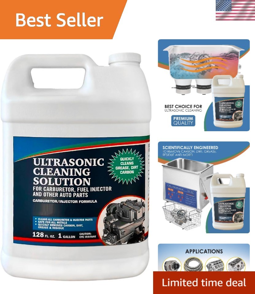 Highly Effective Carburetor Cleaner Solution - 128 Fl Oz for Ultrasonic Machines