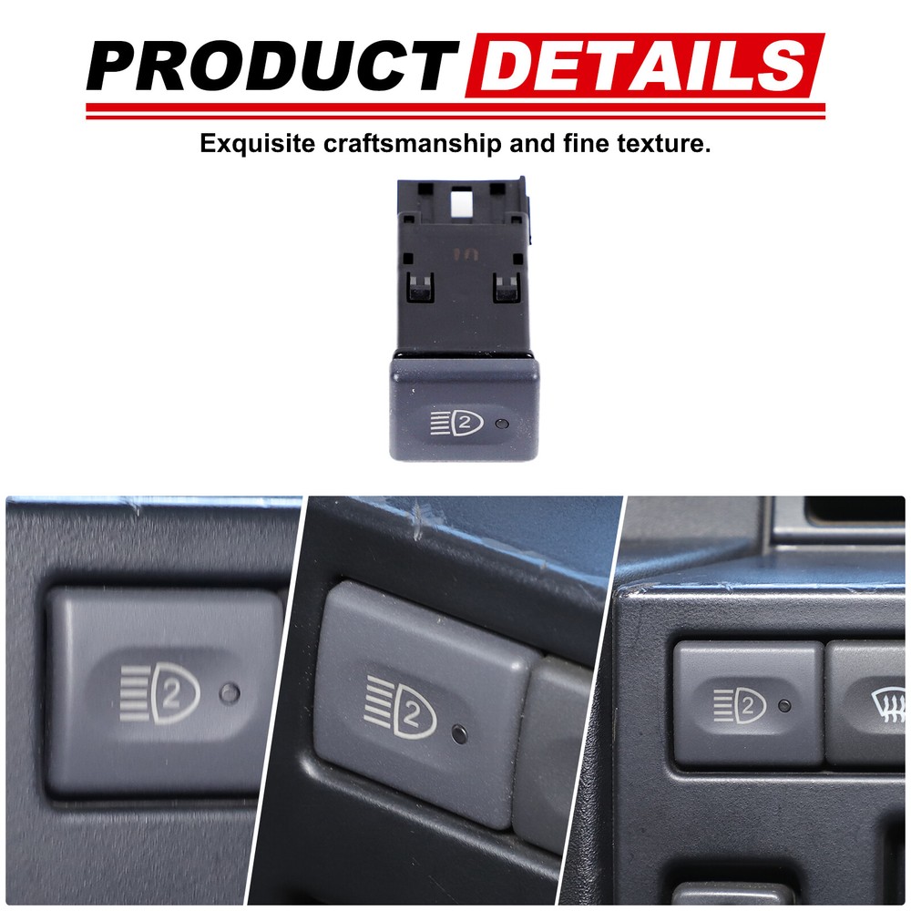 Black Front Fog Light Switch Replacement For Land Rover Defender 2004-2018