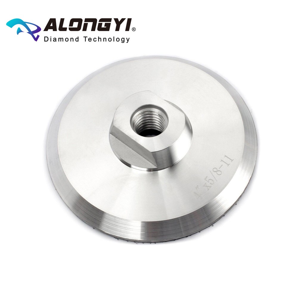 Aluminum Backer Pad 4 Inch Hook and Loop Backing pad 5/8-11 Thread