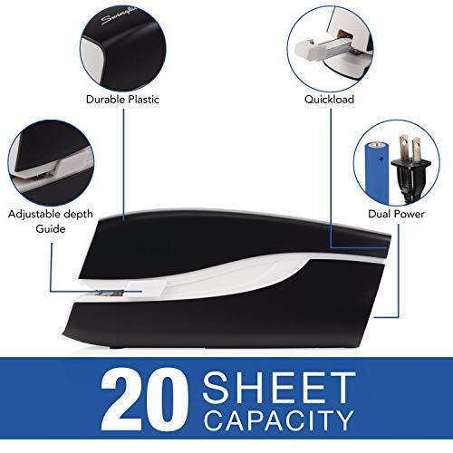 Swingline Electric Stapler, 20 Sheet Capacity, Portable, Assorted Styles