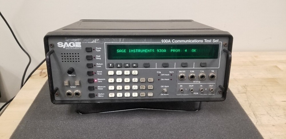 SAGE Instruments 930A Communications Test Set ESF Output Error