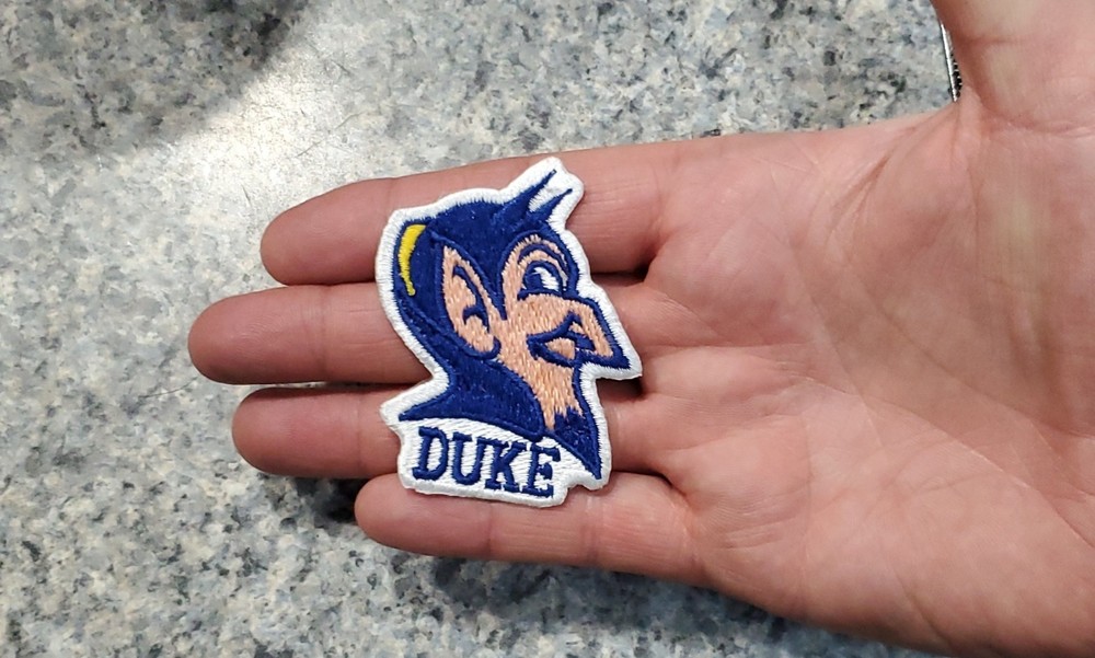 Duke Blue Devils Vintage Style Patch. Embroidered. Iron On Backing 2.5"x2"