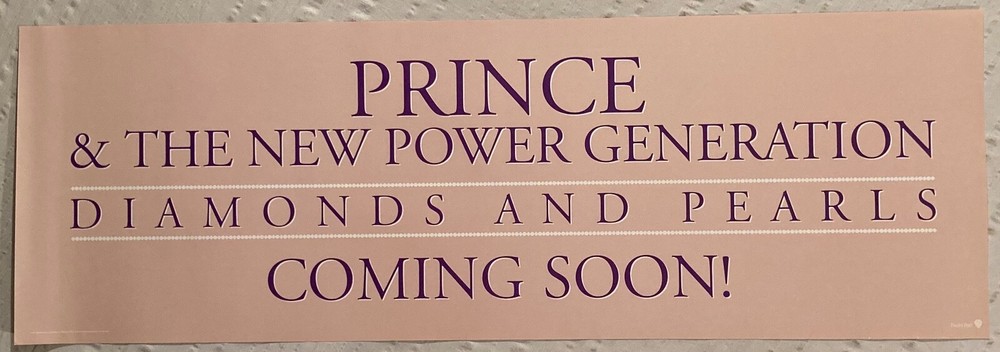 Prince 1991 Promo Poster Diamonds And Pearls And The New Power Generation H