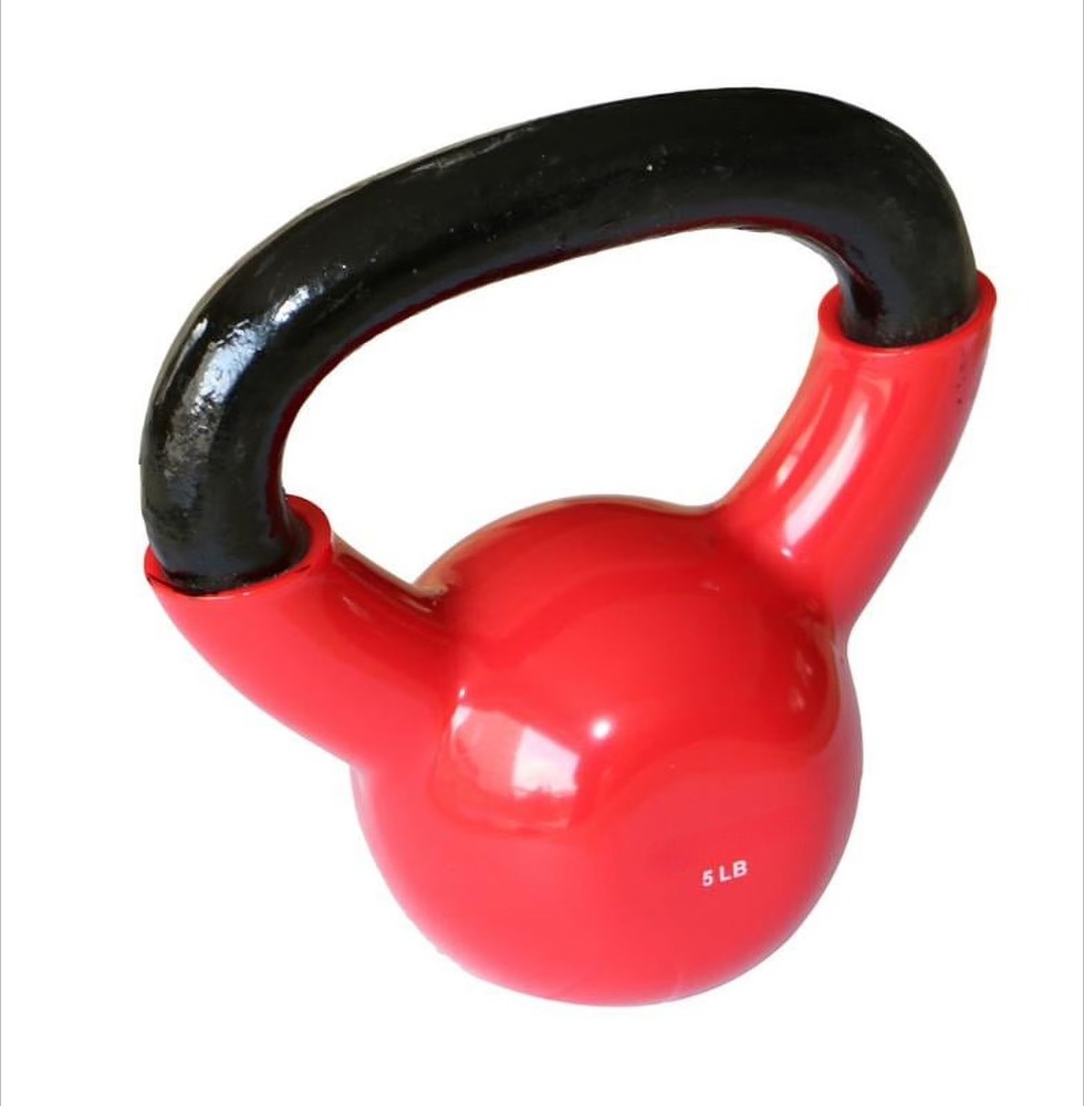5lb Vinyl Coating Kettlebell, Single