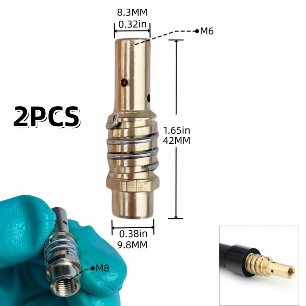 14pcs Mig Welding Nozzle Tips with Non-Stick Coating; Ceramic Nozzle...