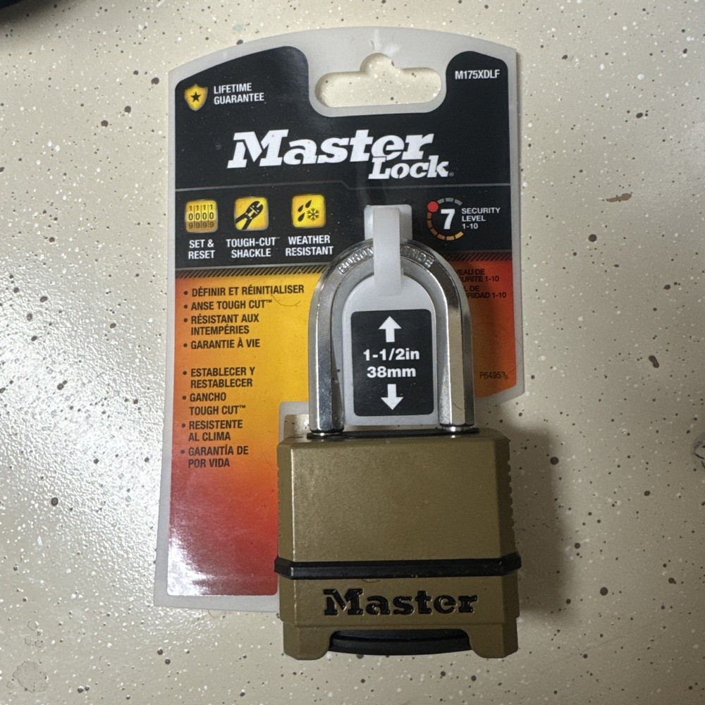 Master Lock Magnum Combination Padlock With 1.5" Shackle