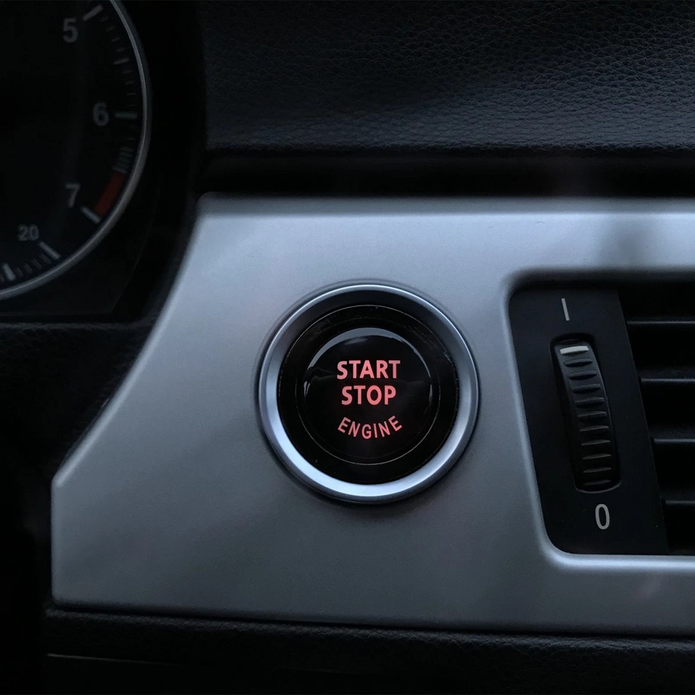 For BMW E90 E91 E60 E70 E71 E83 E84 E87 E89 Black Start Stop Button Fits