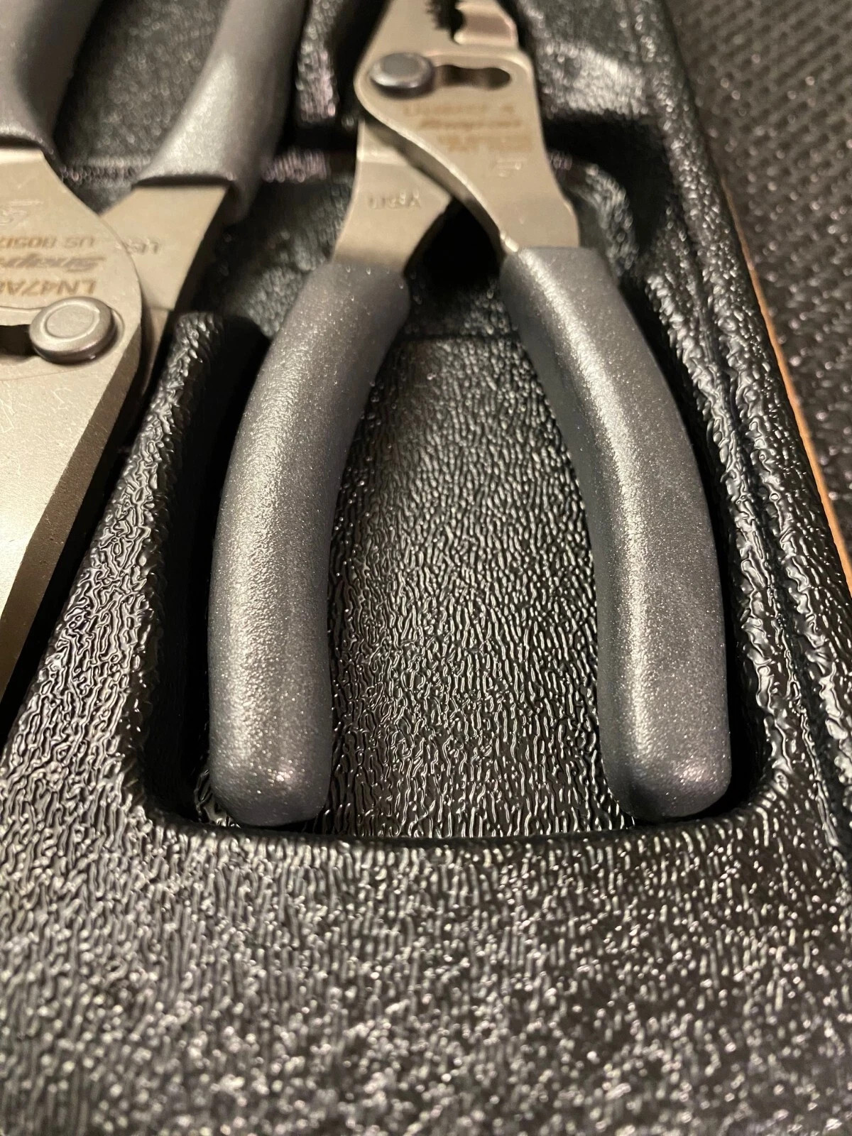 SNAP ON TOOLS USA 3PC DK TITANIUM LONG NOSE Slip Joint Pliers Set PL3LNSJCF DT