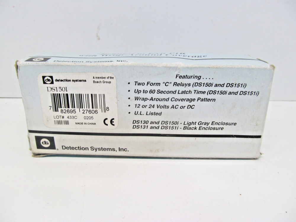 DS150i Infrared Motion Sensor DETECTION SYSTEMS