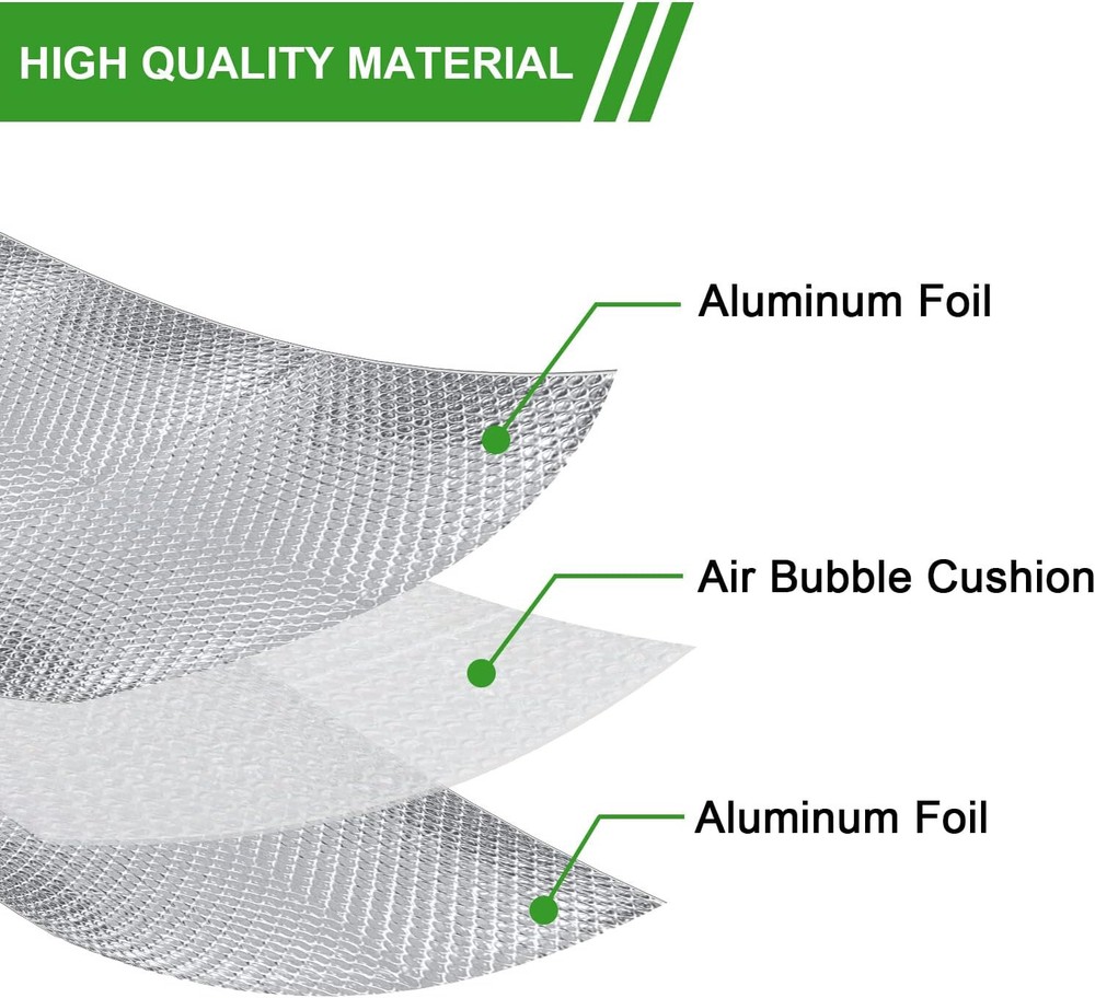 Reflective Foil Insulation Bubble Roll Reflectix Heavy Duty Double Sided 4x5