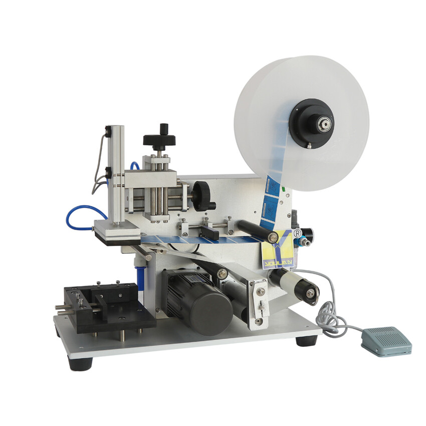 MT-60 Desktop Piston Flat Labeling Machine Square Box Jar Bottle Sticker express