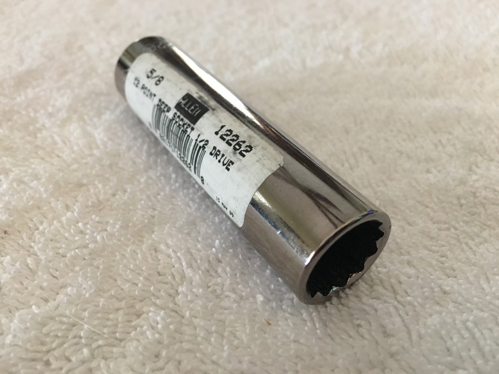 Allen 5/8" 12 Point Deep Socket 1/2 Drive 12262 - New