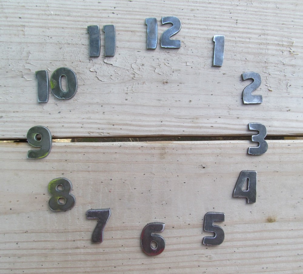 Clock Numbers 1.25" tall