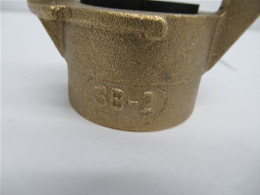 SB-2 , Standard Threaded Sandblast Brass Coupling , 1-1/2 NPT