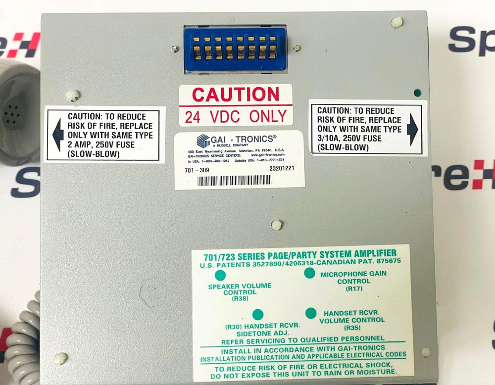 GAI-TRONICS 701-309 Handset Speaker Amplifier