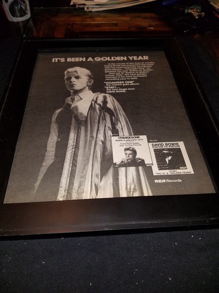 David Bowie Changes One Rare Original Promo Poster Ad Framed! #2
