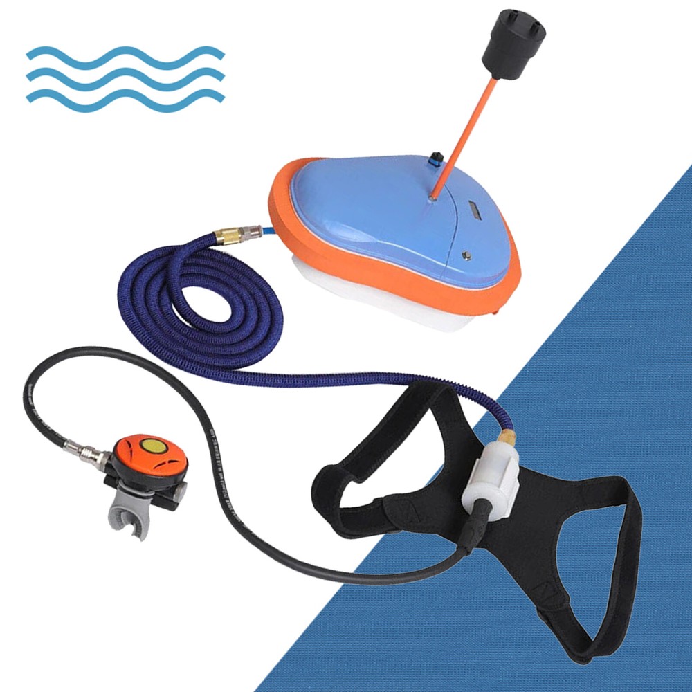 15M Upgrade Scuba Diving Ventilator Tankless Diving System Rechargeable Portable