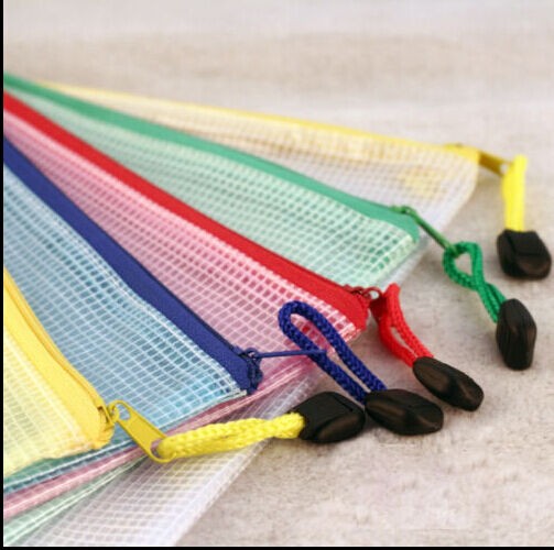 A4 Plastic Zippy Bags Zip File Storage Document Folder Protective Wallet Sleeve