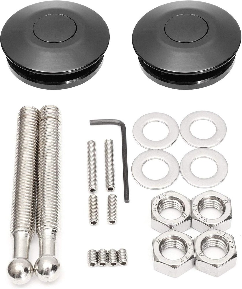 Quick Latch Hood Pins Universal 2 Pack 2.44" Diameter Quick Release Push