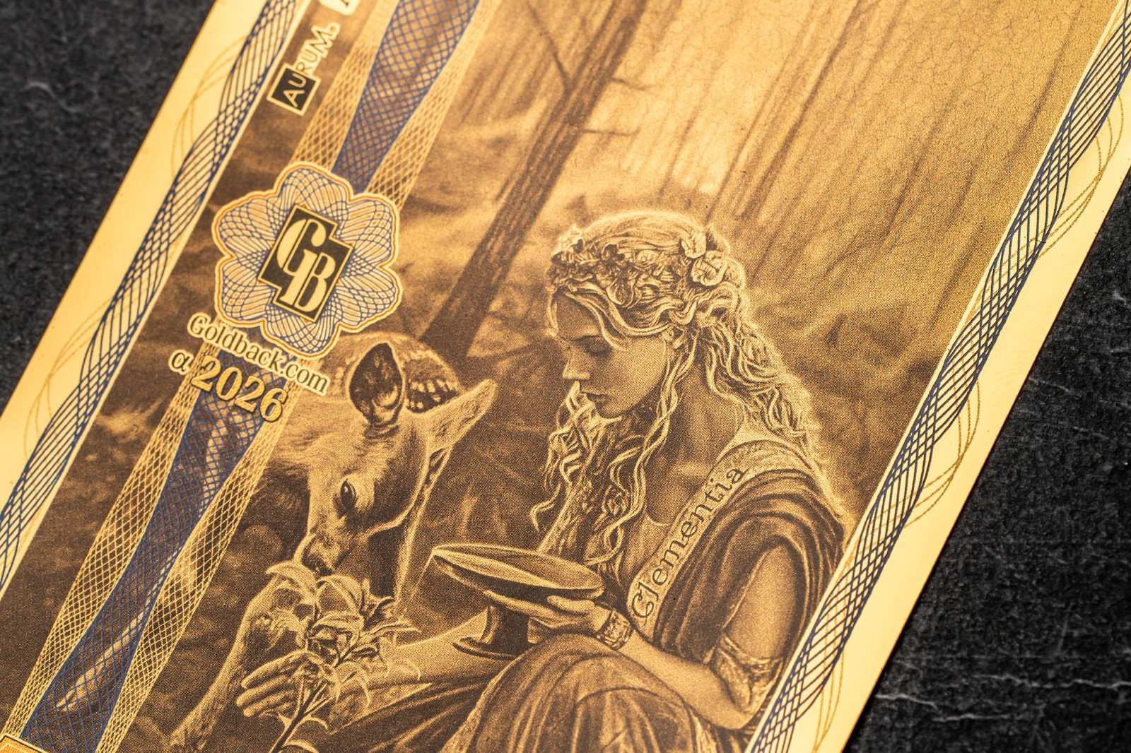 2026 - 5 IDAHO Goldback Aurum Gold Foil Note 1/200 oz 24kt .999 Fine PRESALE