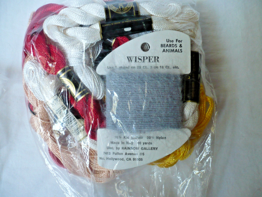 Fireman Santa Needlepoint Kit, UR128, Canvas, Floss, Thread, Needles