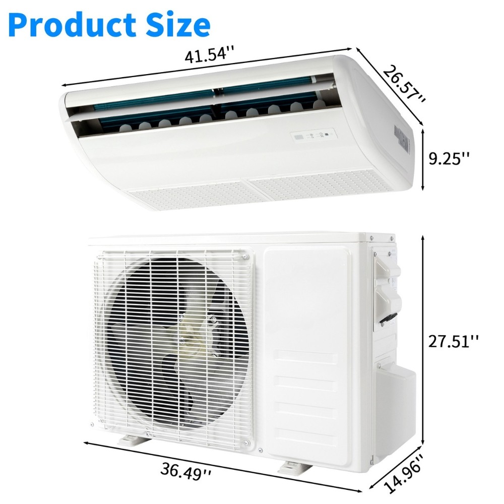 18000 BTU Floor Ceiling Mounted Air Conditioner Ductless Mini Split AC/Heating