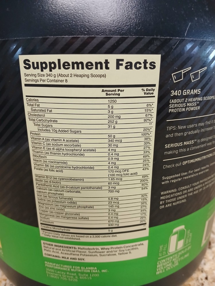 Optimum Nutrition Serious Mass - Banana