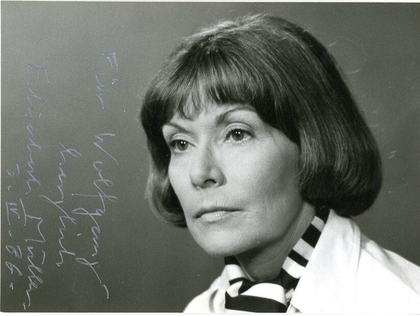 Elisabeth Muller- Signed B&W Photograph