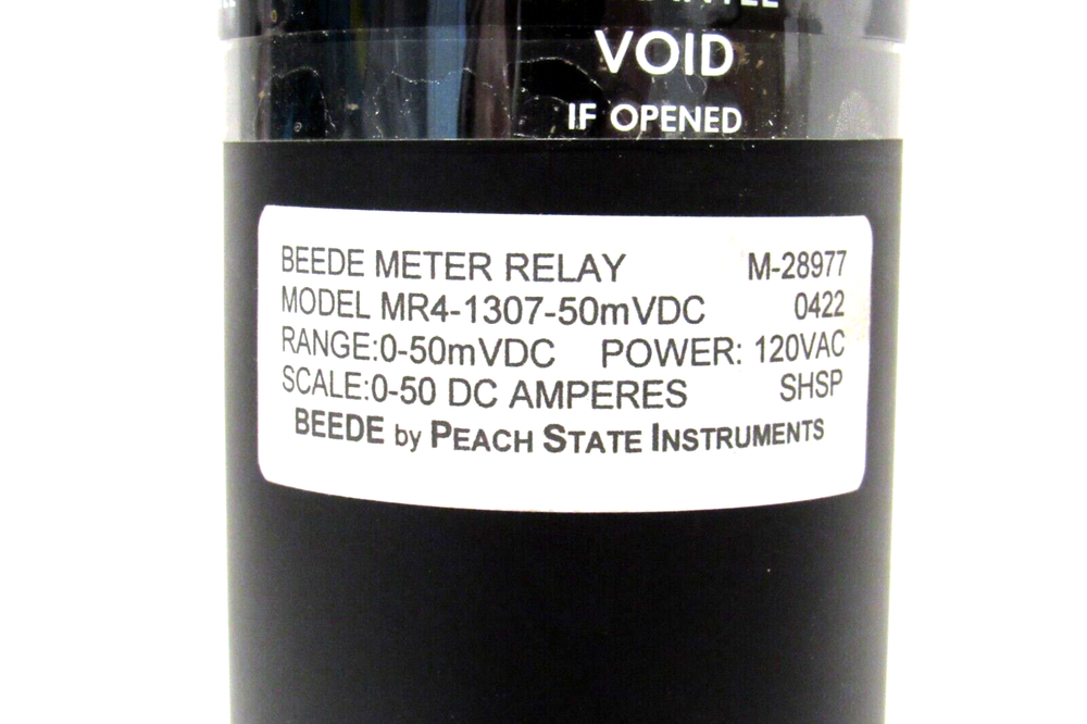NEW BEEDE MR4-13-07 PANEL METER 0-50M VDC MR41307