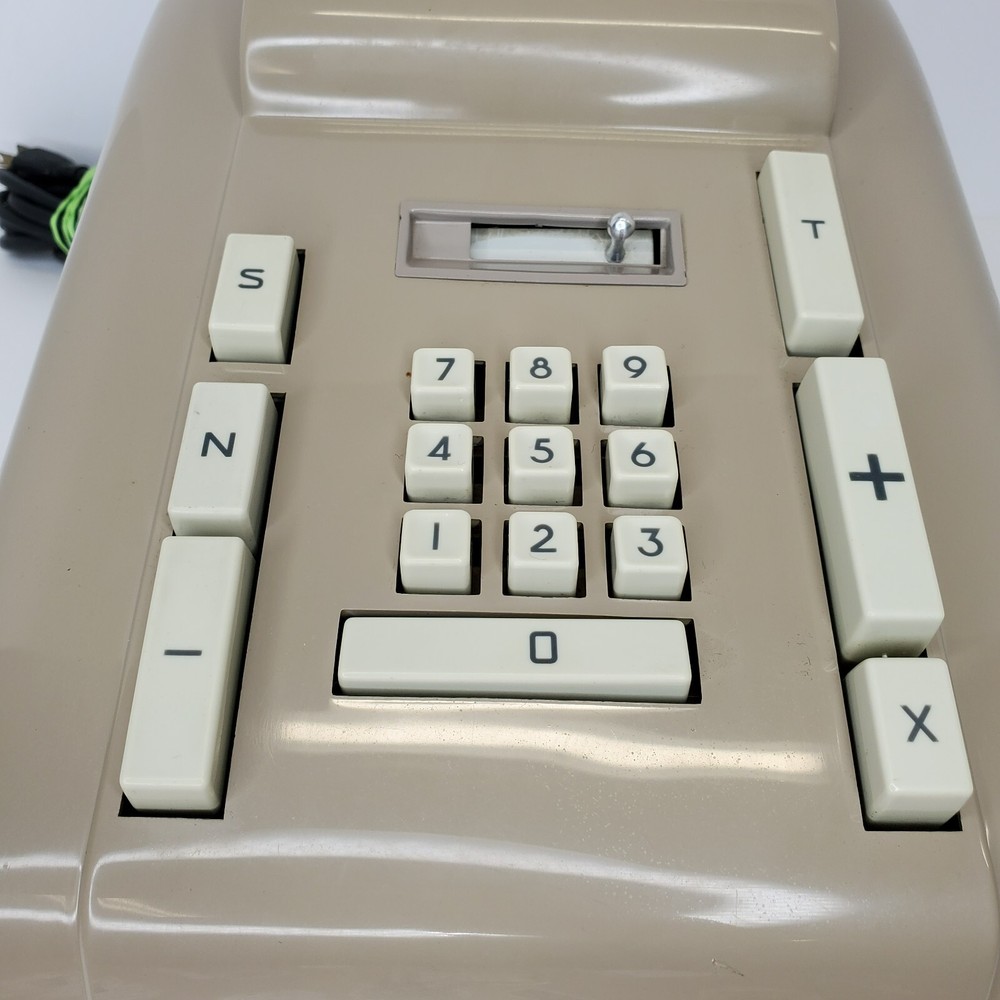 Clary Adding Machine Model 102 Vintage Small Business Functional Or Prop Works!