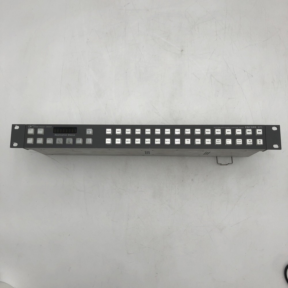 USED Grass Valley - Encore BPS Control Panel POWERS ON AS IS READ A