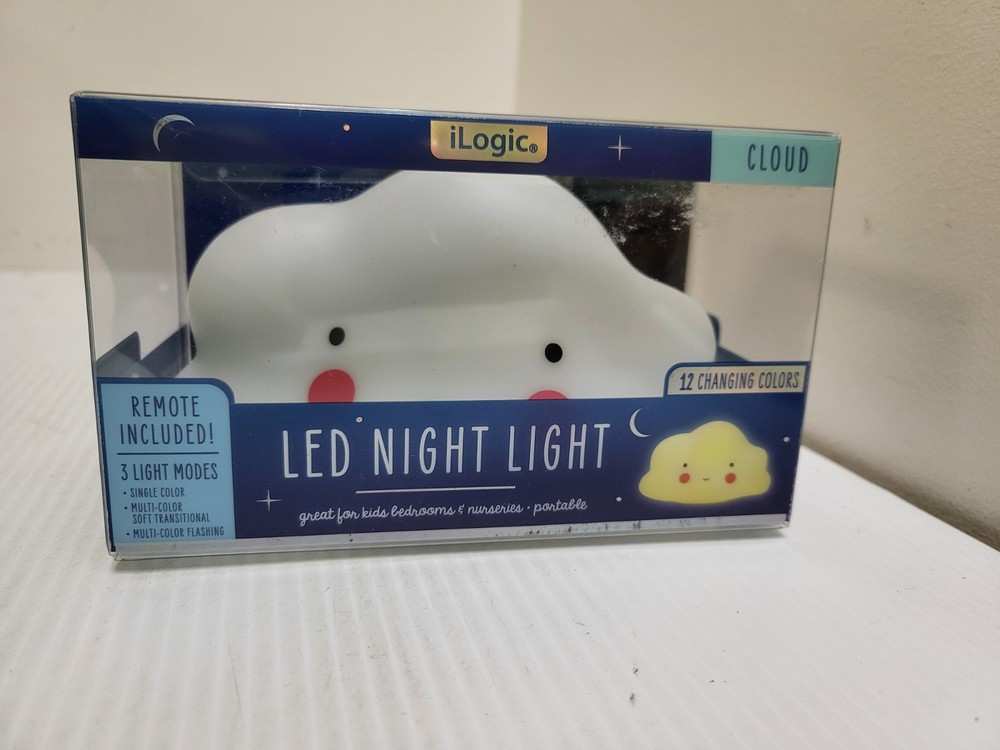 iLogic Led Night Light With 3 Light Modes & 12 Changing Colors + Remote Control