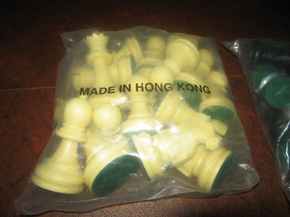 Vintage 1990s Original Ultimate Plastic Chess Set NOS