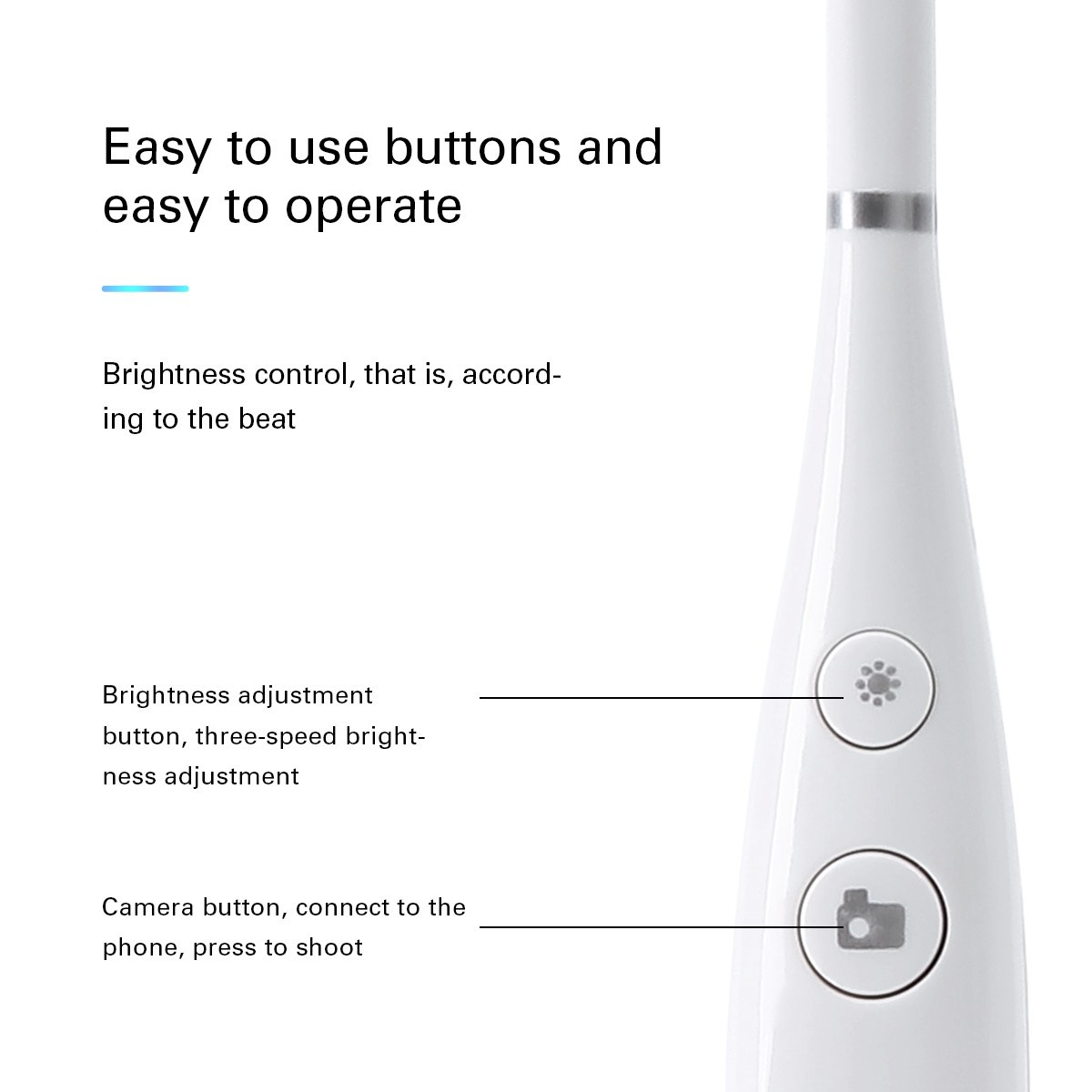 8LED Light Dental USB Imaging Intraoral Camera Real-time Video Oral Endoscope