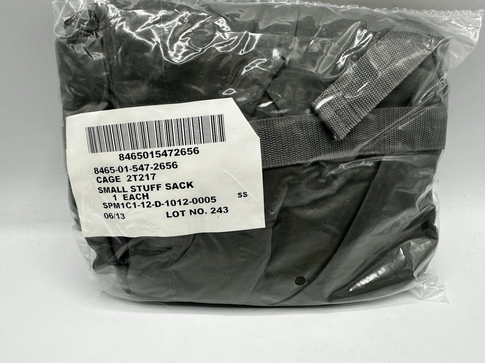 New USGI, SMALL COMPRESSION STUFF SACK, Foliage Green/Grey