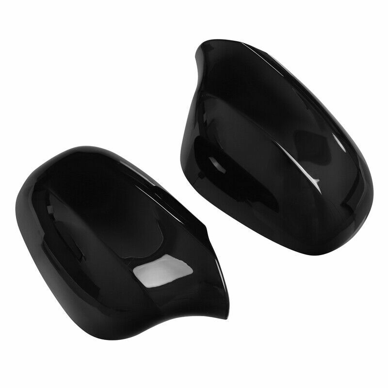 L&R Gloss Black Side Mirror Cover Cap Rearview For BMW E90 E91 E92 E93 LCI
