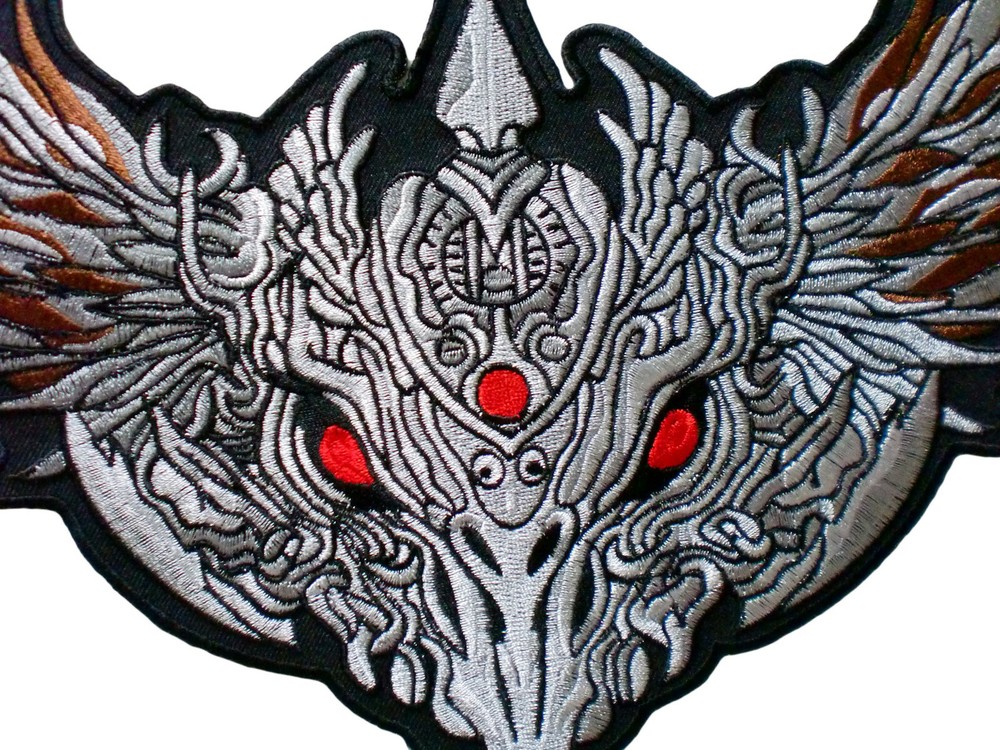 13" BIG Eagle Hawk Falcon Flying Biker Jacket Back Patch Gangster Rocker Rider