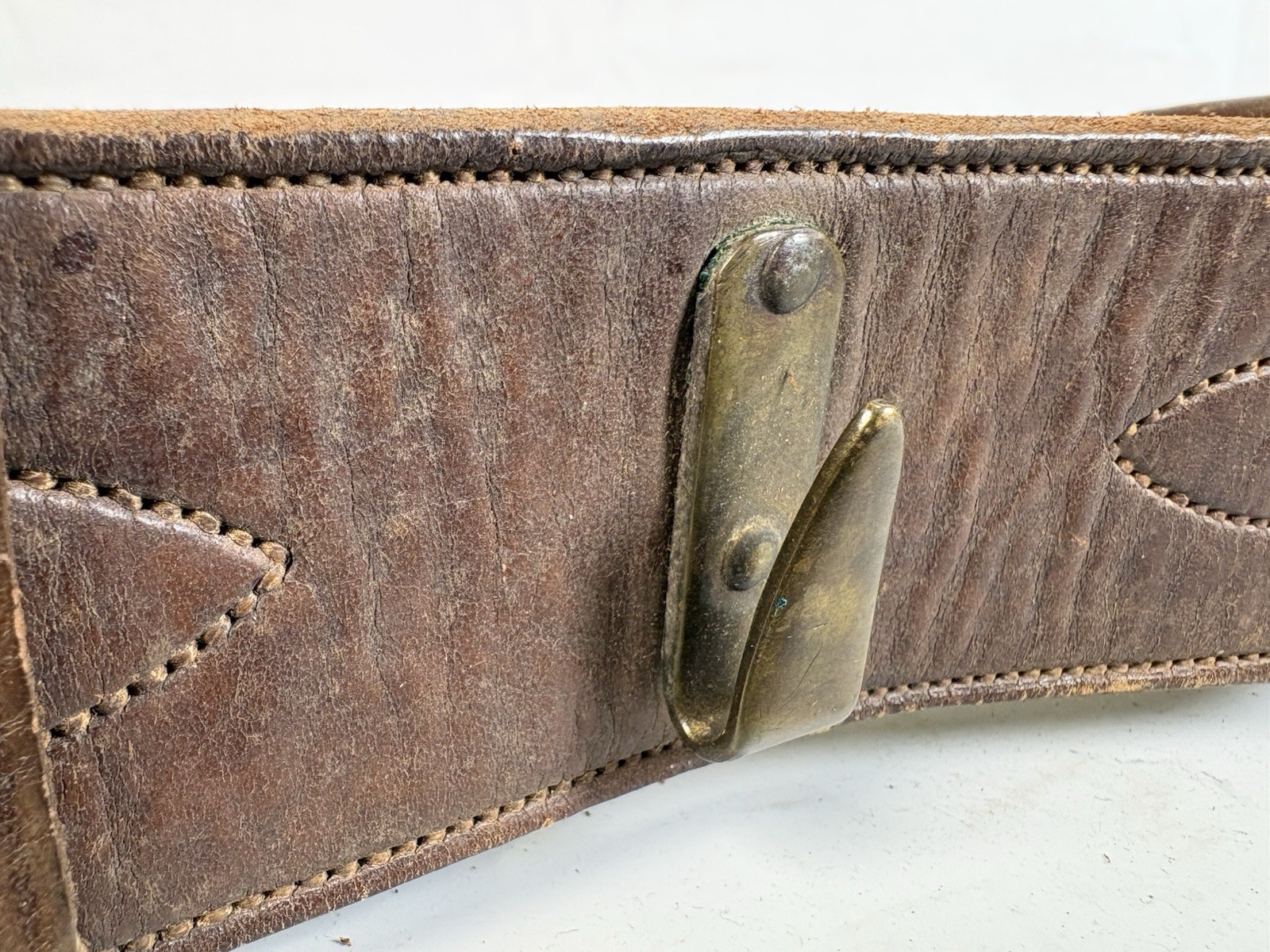 WWI US Army Officer Sam Browne Belw/ Shoulder Strap~AP&S Maker~Size 36