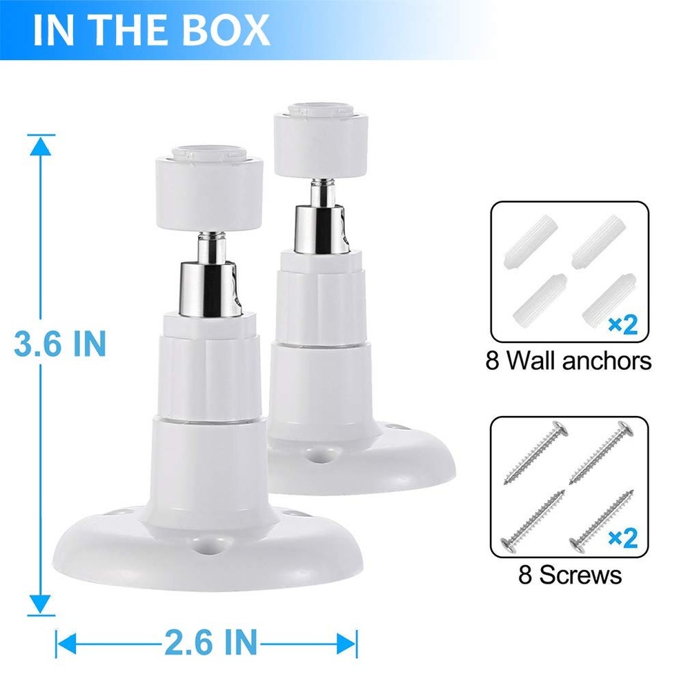 Blink Mini Wall Mount Bracket 360 Adjustable Camera Mount Stand for Blink Min...
