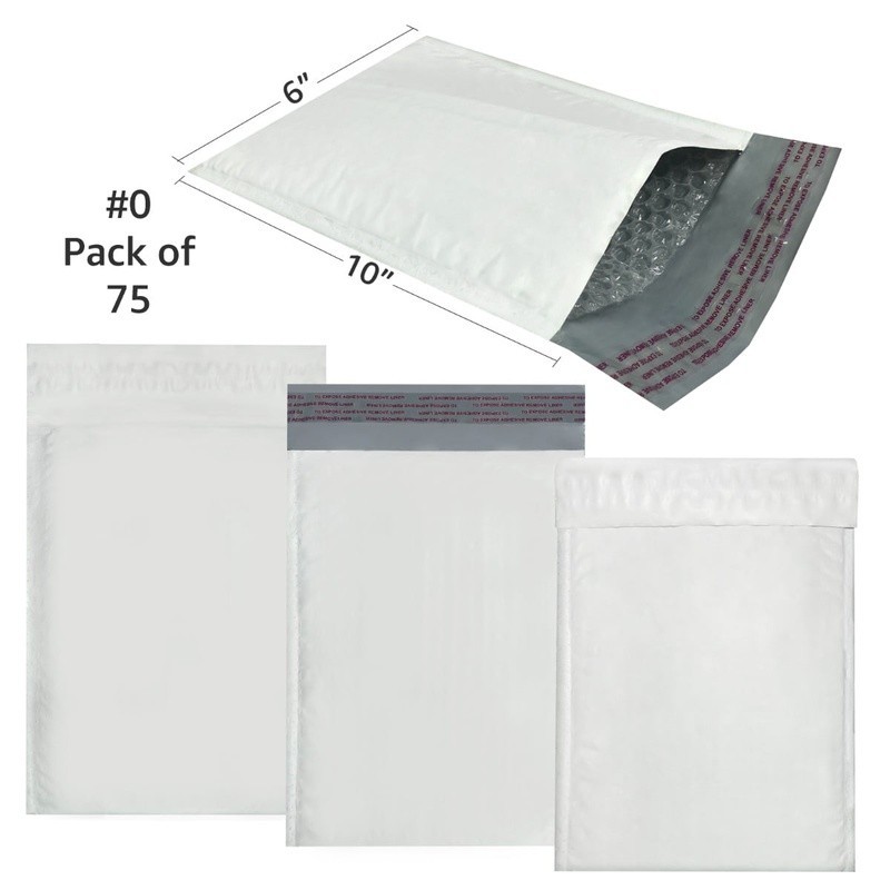 50 Poly Bubble Mailers Self Adhesive Secure Waterproof Padded Envelopes Shipping