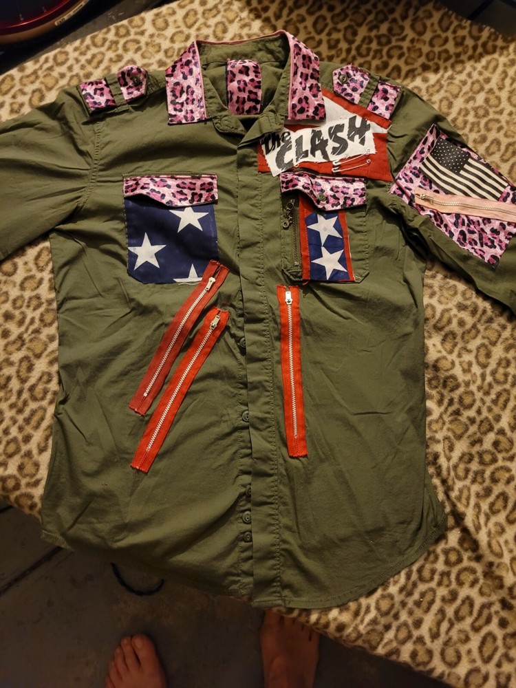 THE CLASH PUNK ROCK SEDITIONARIES SHIRT MED SEX PISTOLS DAMNED LET IT ROCK