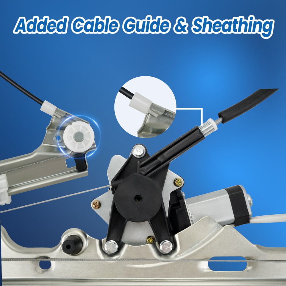 2x Left Right Front Power Window Regulator w/ Motor for Ford E-150 E-250 E-350